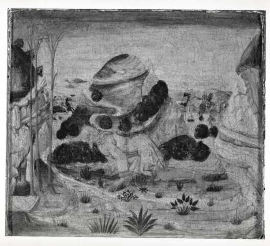 The Metropolitan Museum of Art — Anonimo senese - sec. XV - Nabucodonosor mangia l'erba come un bue — particolare